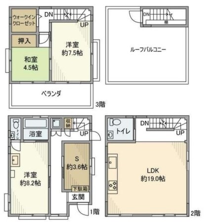 平河町戸建の物件間取画像